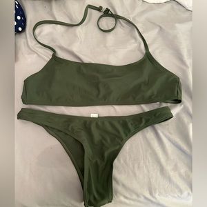 Army green bikini